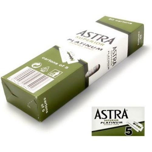 Astra Razor Blade Scheermesjes mannen - 100st - Double Edge scheermesjes - Shavette - Voor gezicht - safety razor blades-0